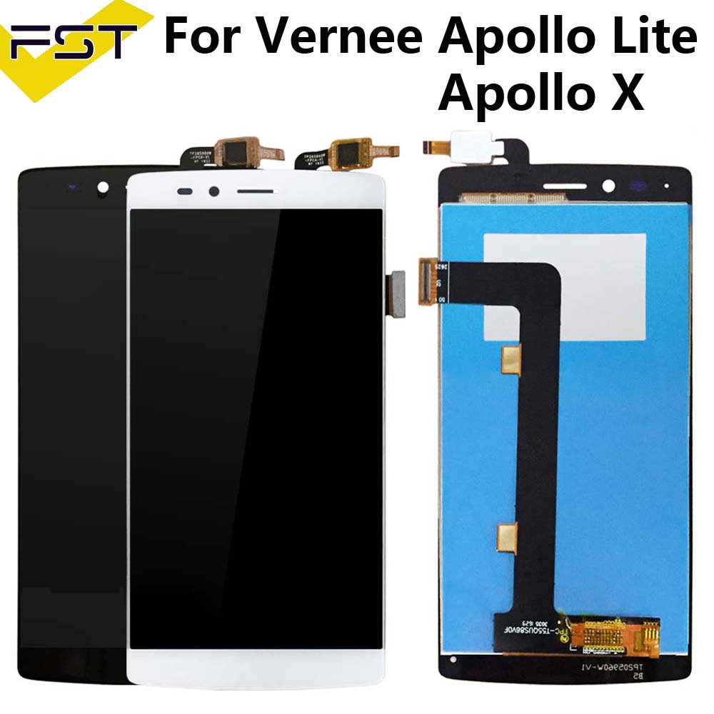 For Vernee Apollo Lite LCD Display + TP Touch Screen Digitizer Assembly Lcds 5.5" For Vernee Apollo X Mobile Phone