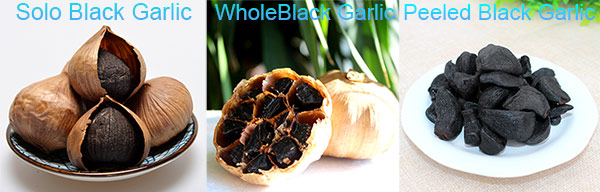 Different Black Garlic