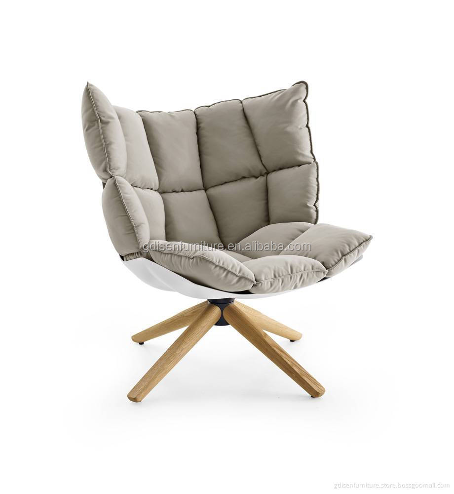 Husk Chair Swivel Chair with Cushion by fibreglass