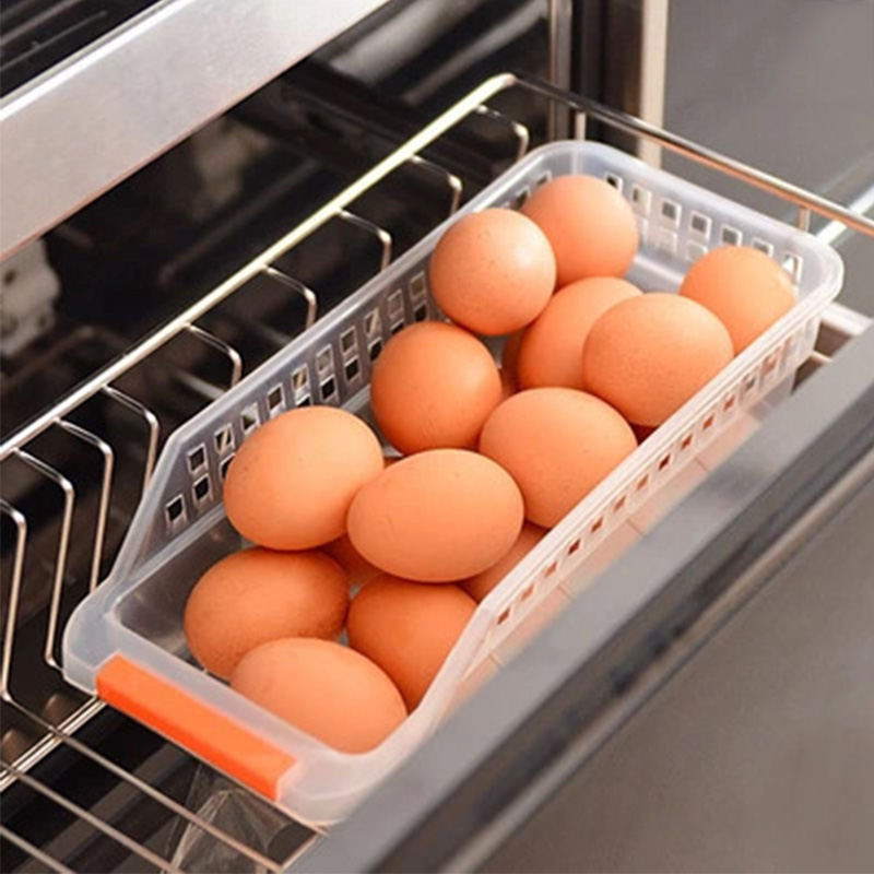 Random Color Plastic Egg Storage Box Refrigerator Convenient Storage Boxes Egg Tray Food Container Kitchen Gadgets Egg Holder