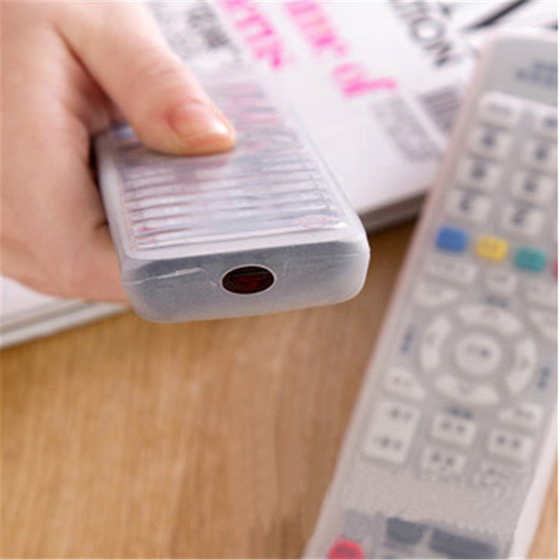 1 Pc 4Sizes Remote Control Cover Silicone Transparent TV Remote Control Case Air Conditioning Anti-dust Protect Storage Bag