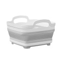 Folding Sink Drain basket Travel Outdoor Camp Square Fruit Vegetable Washing Washbasin Kitchen Product Supply Portable Basins