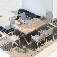 chairs courtyard outdoor garden open-air balcony cafe