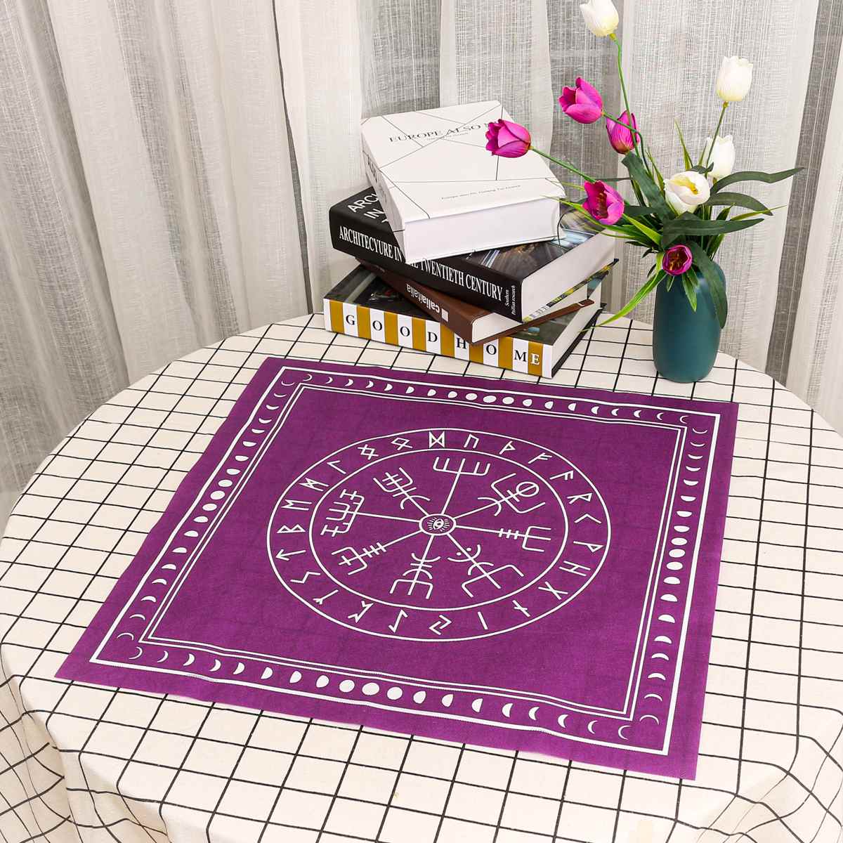 Tarot Sun Moon Board Game Textiles Card Special Tablecloth Astrology Tarot Divination Cards Table Cloth For Magicians Board Game