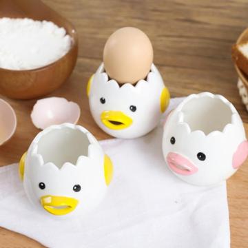 1Pc Lovely Cartoon Chicken Ceramic Protein Separator Yolk Dividers Kitchen Tool Baking Utensils Egg Holder Kitchen Tools
