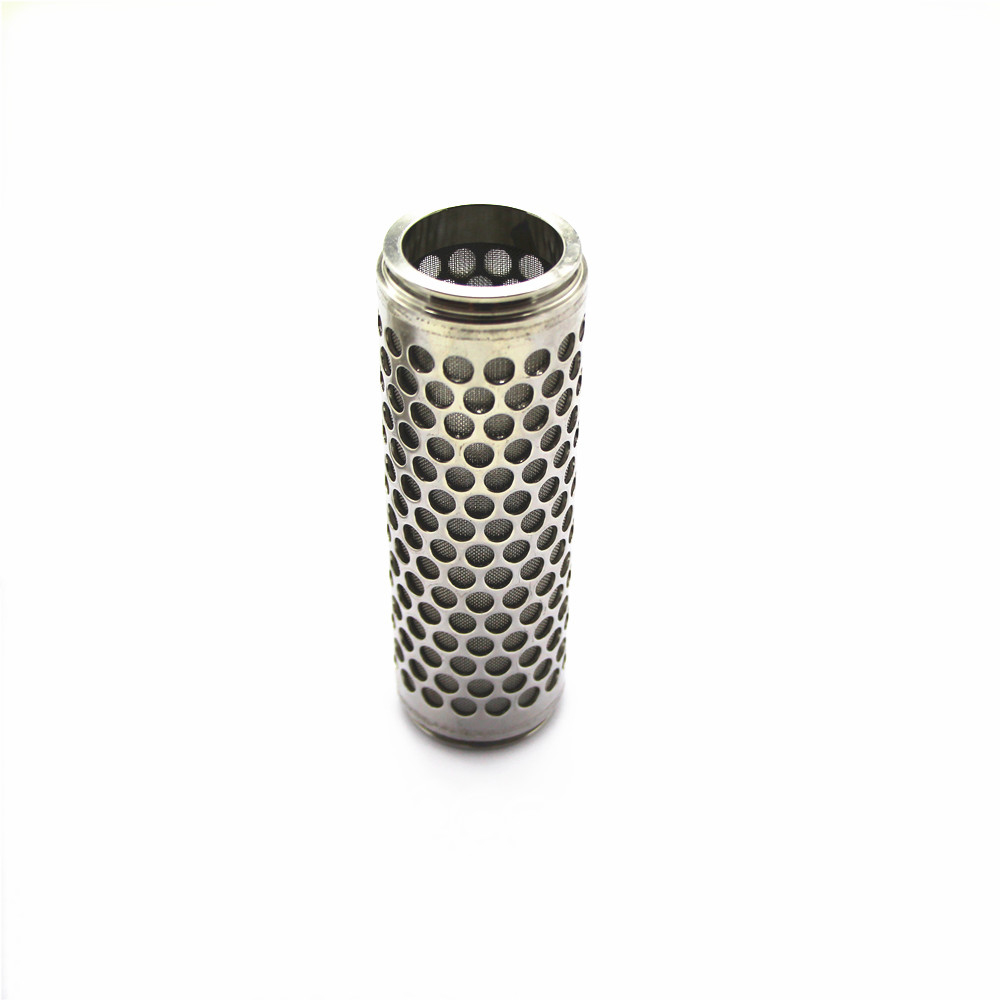 Customized perforated filter mesh tube
