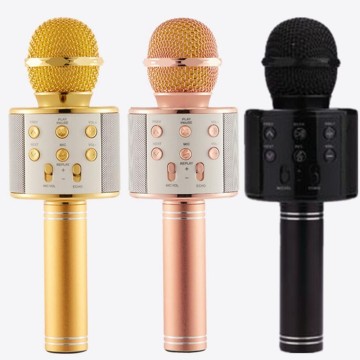 FGHGF mikrofon WS858 Bluetooth Wireless Condenser Magic Karaoke Microphone Mobile Phone Player MIC Speaker Record Music