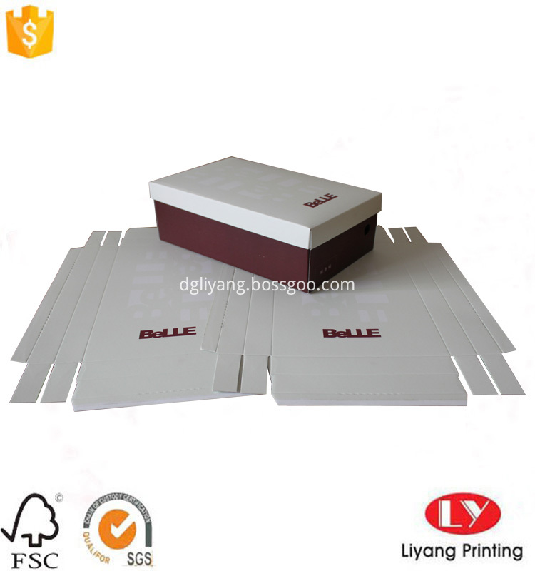 corrugated shoes box