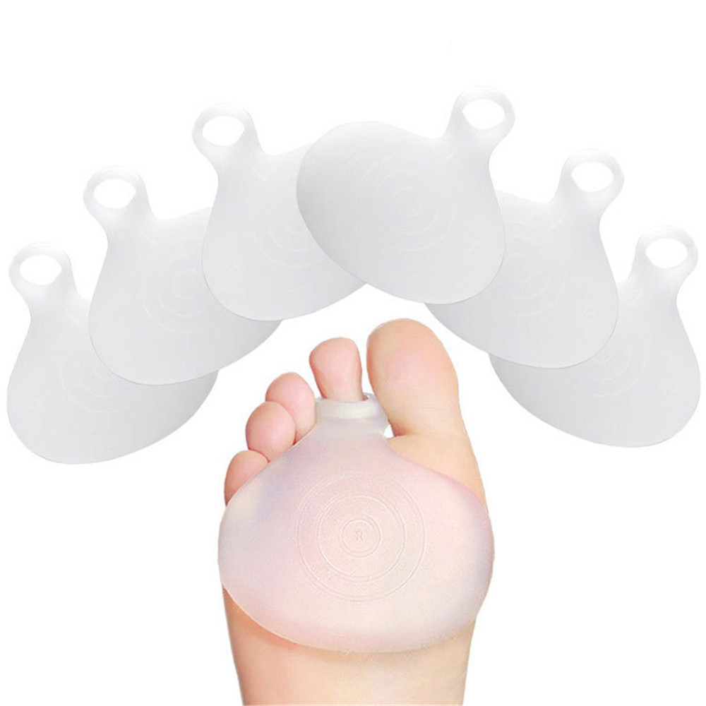 1pair Silicone Toe Pads Half Insoles Pads Forefoot Pain Relief Massage Anti-slip Protector High Heel Cushion Foot Skin Care Tool