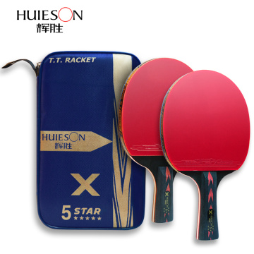 2 Sticks Of Professional Training Table Tennis Rackets Stable Bouncy Pong Racket Long And Short Handles Beginner Set