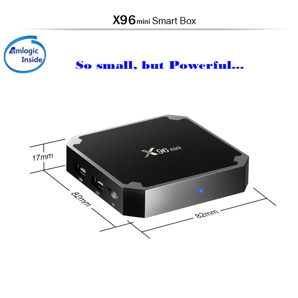 Authentic X96mini iptv tv box Android 9.0 media Player s905w Quad Core 2G 16G x96 mini ip tv Set Top Box ship from france