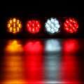 2pcs LED Waterproof Car Rear Tail Lights Lamp Brake Stop Light for Trailer Caravan Truck Lorry 36LED 24V 3Colors