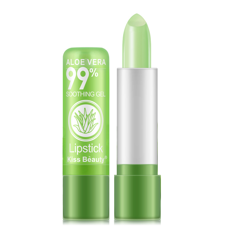 1PCS Lip Balm Aloe Vera Natural Lipbalm Temperature Changed Color Lipstick Long Lasting Nourish Lips Care Makeup TSLM2