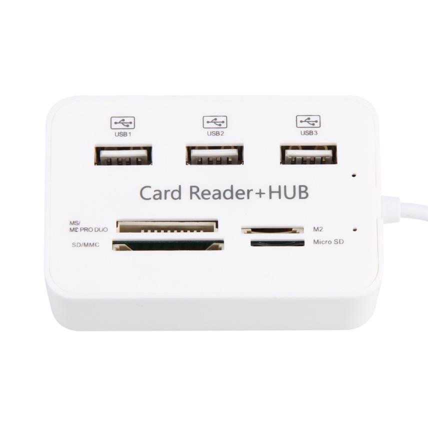micro sim sd card reader usb 3.0 cardreader Micro USB Hub Combo 2.0 3 Ports Card Reader High Speed Multi USB Splitter