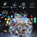 Outdoor Waterproof String Light LED Firecracker Fairy Light 8 Modes Xmas Tree Home Party Holiday Garden Decor USB/Battery D30