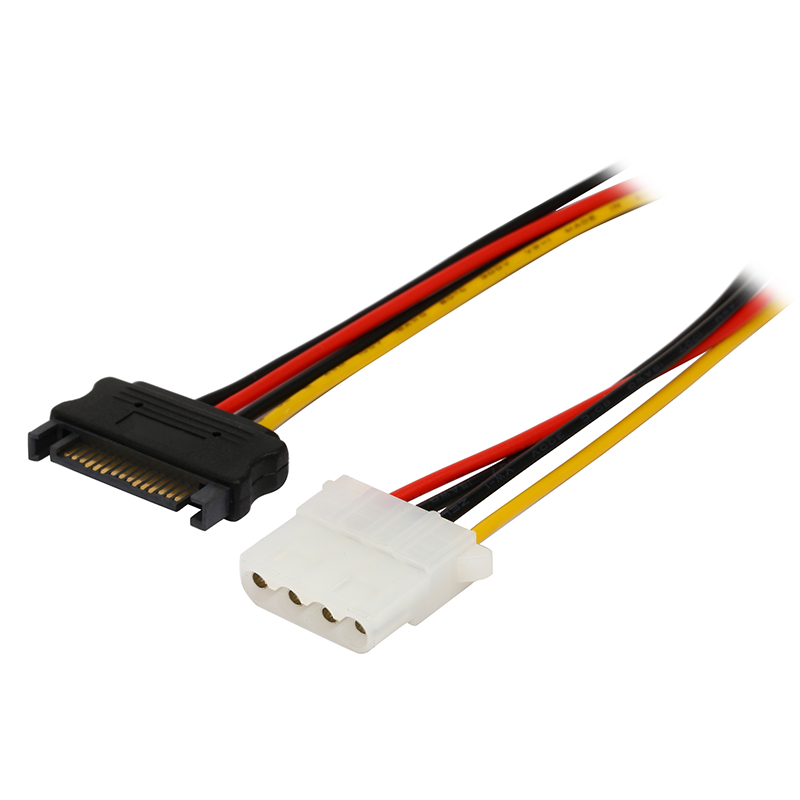 PC Power Supply Cable,SATA Power Connector to Molex 4 pin Adpater,IDE 4pin Hard Disk Power Cable for PATA HDD 3.5 CD ROM Drives