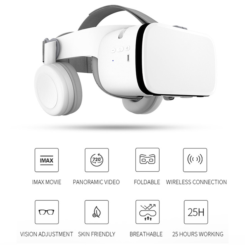 Bobovr Z6 3D Glasses Virtual Reality Immersive VR Headset Bluetooth Wireless Smartphones Google Cardboard Box with Controller