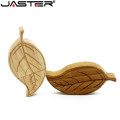 JASTER Free custom logo personality wooden USB flash drive creative gift Leaves u disk bamboo pendrive 4GB 16GB 32GB 64GB hot