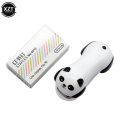 Mini Stapler Set Cartoon Panda Office School Supplies Staionery Paper Clip Binding Binder Book Sewer kids child stapling machine