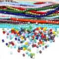 4mm Square Crystal Beads For Jewelry Making Bulk Czech Lampwork Glass Beads For Bracelets Necklace Charms DIY Crafts Needlework