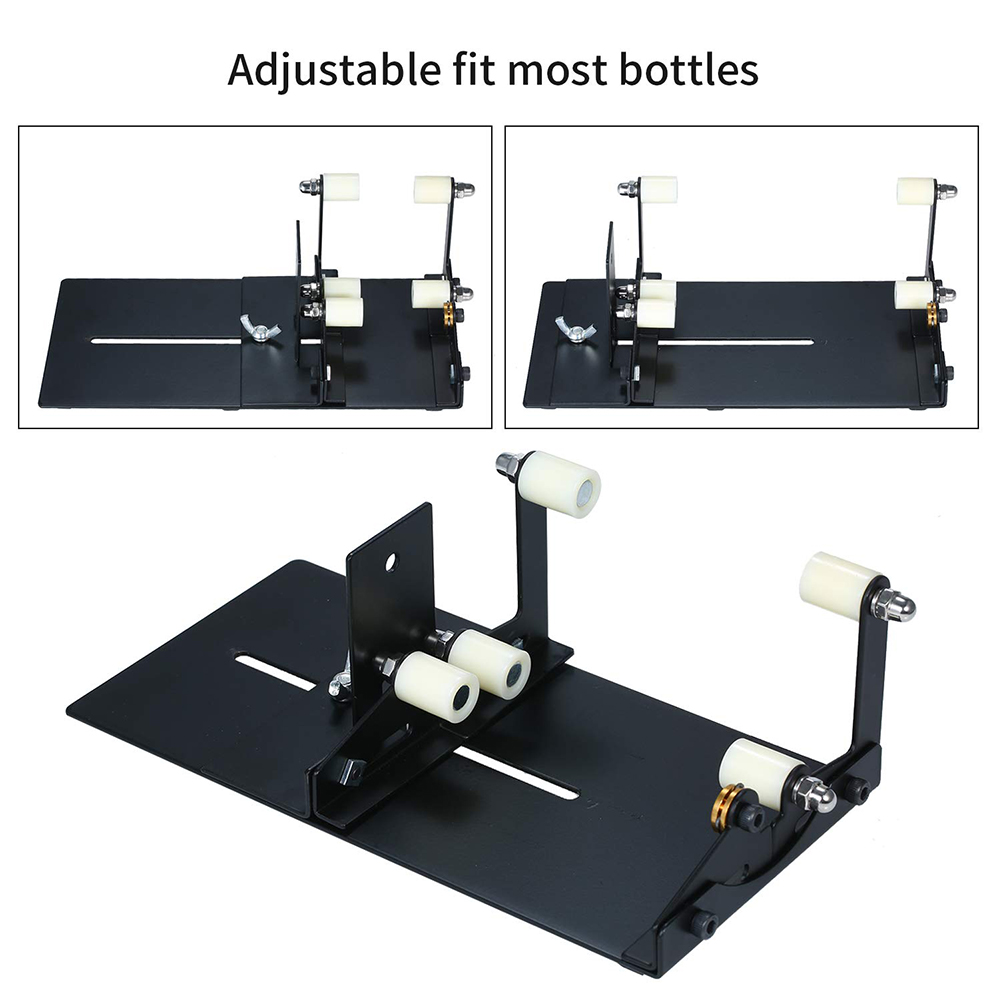 Glass Bottle Cutter for DIY Glass Cutting Machine Metal Pad Bottle Holder and Round Wine Beer Glass Sculptures Cutter