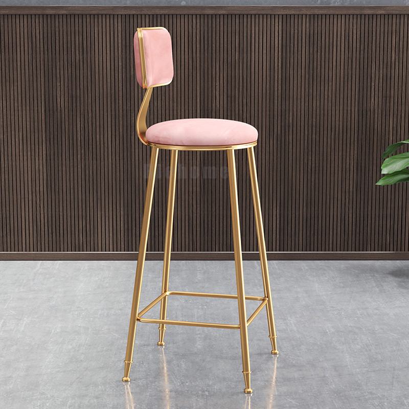 Modern Chair Light Luxury Ins Bar Chair Bar Stools Leisure Chair Minimalist Bar Stool Backrest High Stool Dresser Table Chairs