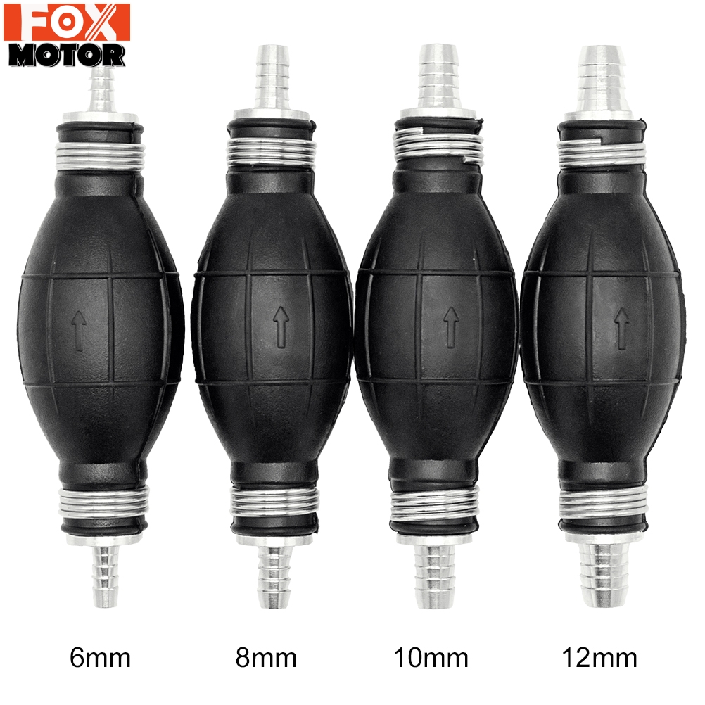 Universal Fuel Pump Rubber Manual Transfer Liquid Gasoline Petrol Diesel Aluminum Hand Primer Bulb Tube For Car Boat