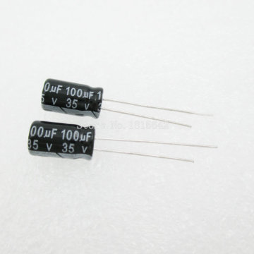 20PCS/LOT Aluminum electrolytic capacitor 100uF 35V 6.3*12 Electrolytic Capacitor 35v 100uf