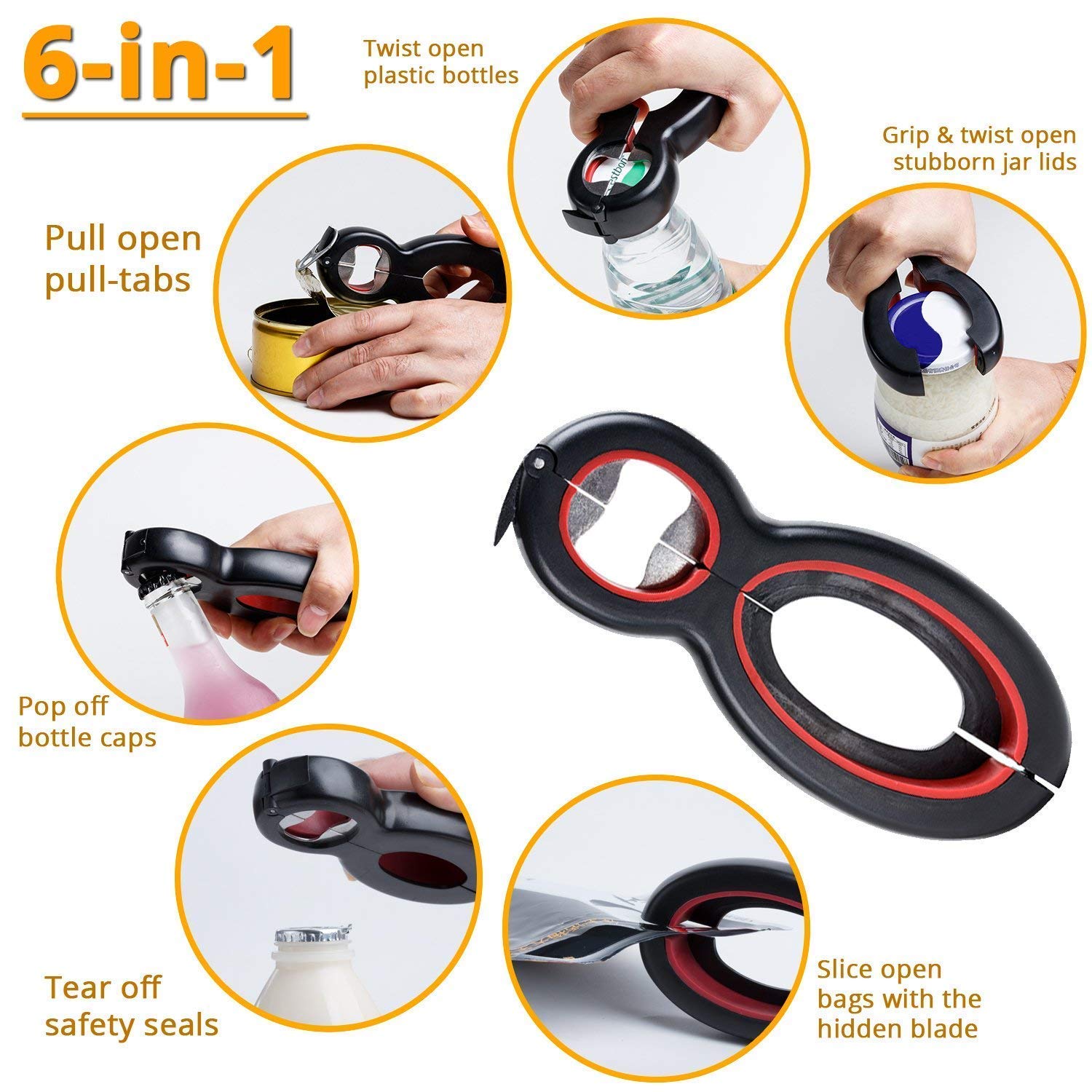 6 in 1 can opener