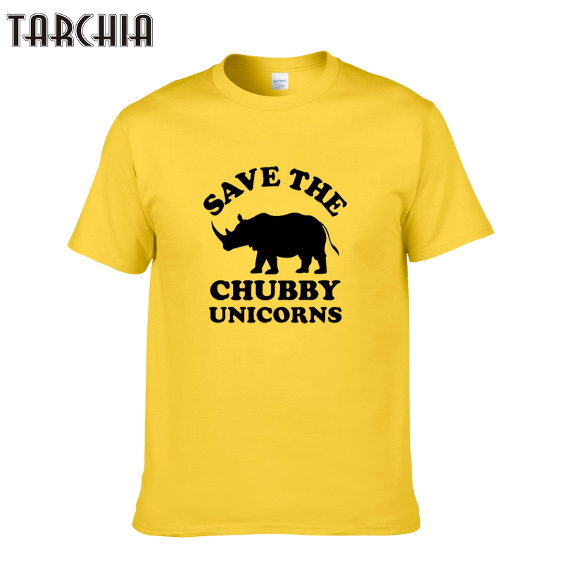 TARCHIA 2021 Fashion Summer Save Chubby Unicorns t-shirt Cotton Tops Tees Men Short Sleeve Boy Casual Homme Tshirt T Shirt Plus
