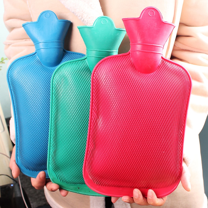 Water Bottle 2000ML Rubber High Density Winter Hand Warmer Portable Thick Hot Water Bottle Girls Pocket Feet Hot Water Bag