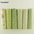 Teramila Twill Cotton Fabric Patchwork For Sewing Quilting Bundle Clothes Telas Handmade Tissues Scrapbooking 6pcs 40cmx50cm