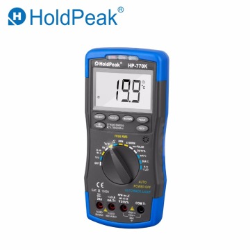 HoldPeak HP-770K Digital Automotive Multimeter car Engine Analyzer Hanhold Tester Diode/HFE/NCV/Continuity Buzzer Measuring Tool