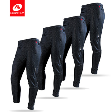 Nuckily Cycling Equipment Pants Trousers Breathable Men's Long Pants Black Quick-drying Moutain Bike Tights Bicycle Trousers