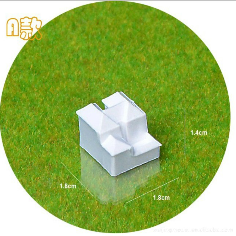 20PCS/LOT 1:2000 DIY Sand Table Building Model Making Material White Building Building Mini Villa Educational Toys Promotion