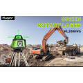 Huepar RL200HVG Green Rotating Beam,Horizontal&Vertical Line/Up&Down Dots,Electronic Self-Leveling Rotary Laser Level Kit