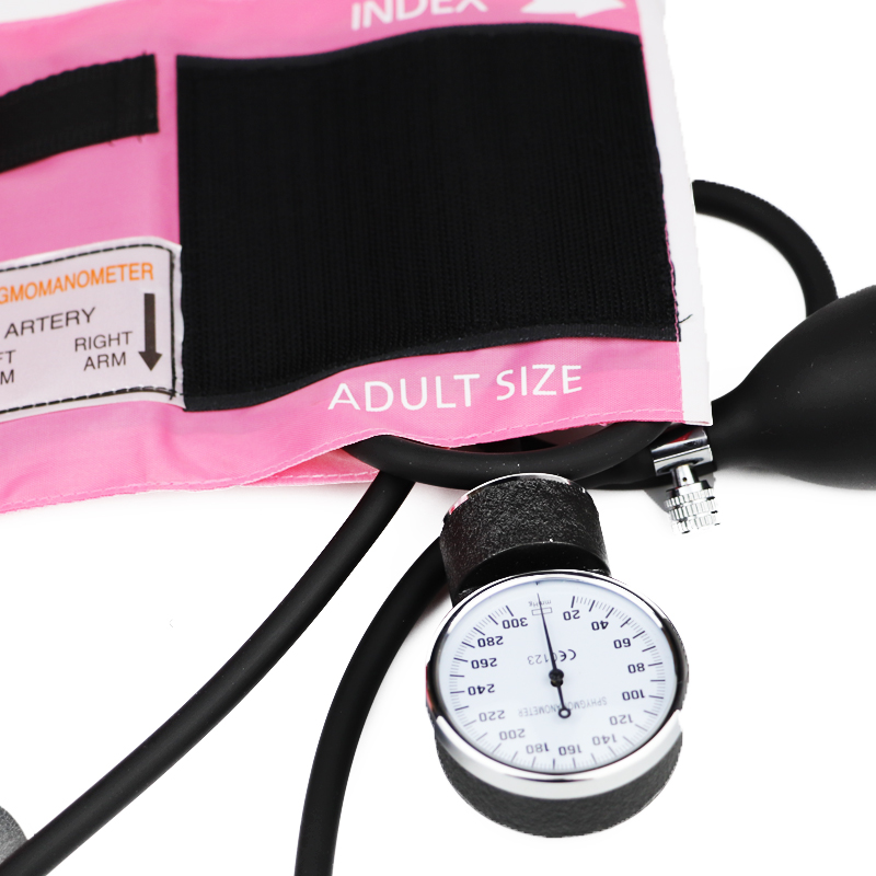 Medical Adult Manual Blood Pressure Monitor BP Cuff Upper Arm Aneroid Sphygmomanometer Tonometer with Pressure Dial Gauge