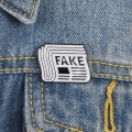 Fake Pin Fake News Brooches Funny Badges Brooches Lapel Pins