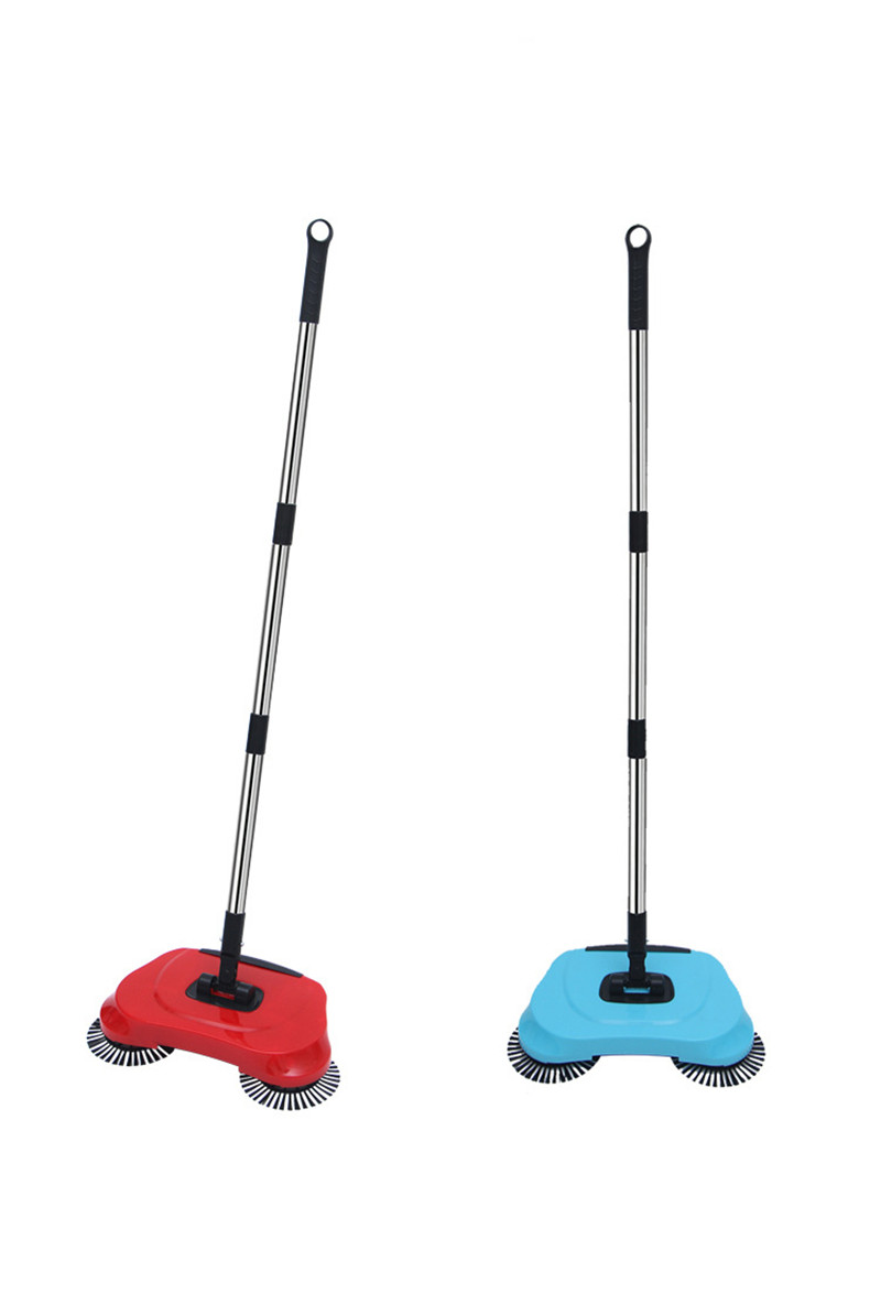 Magic Broom Sweepers Sweeping Machine Stainless Steel Hand Push Sweepers Household Cleaning Tools Push Type Hand Push Dustpan