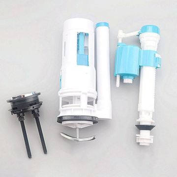 1 Set Dual Flush Fill Toilet Water Tank Connected Cistern Inlet Drain Valve Bathroom Facilities Repair Accessories