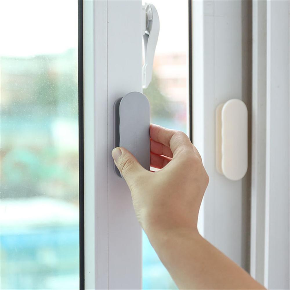 2PCS DIY Home Pasted Door Handle Simple Auxiliary Door And Window Handle Adhesive Home Use Wimdow Interior Drawer Handlebar A40