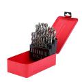 25pcs HSS Twist Drill Bit Set in Metal Cobalt Drill Bit With Red Box 1- 13mm