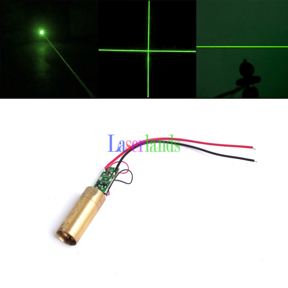 Dia.12mm 532nm Green Dot Line Cross 10mW 20mW 30mW 50mW 100mW 150-200mW Laser Module with Glass Lens