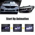 HCMOTIONZ High Quality Car Front Lamps Angel eye version 2018-2020 DRL LED Headlights For BMW G30 G38