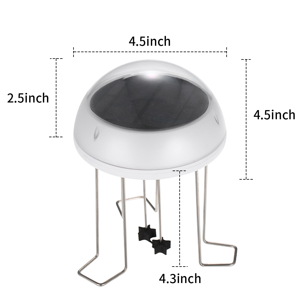 5V Solar Water Wiggler For Bird Bath Solar Powered Water Agitator With Battery Backup Bird Supplies Garden Accessories