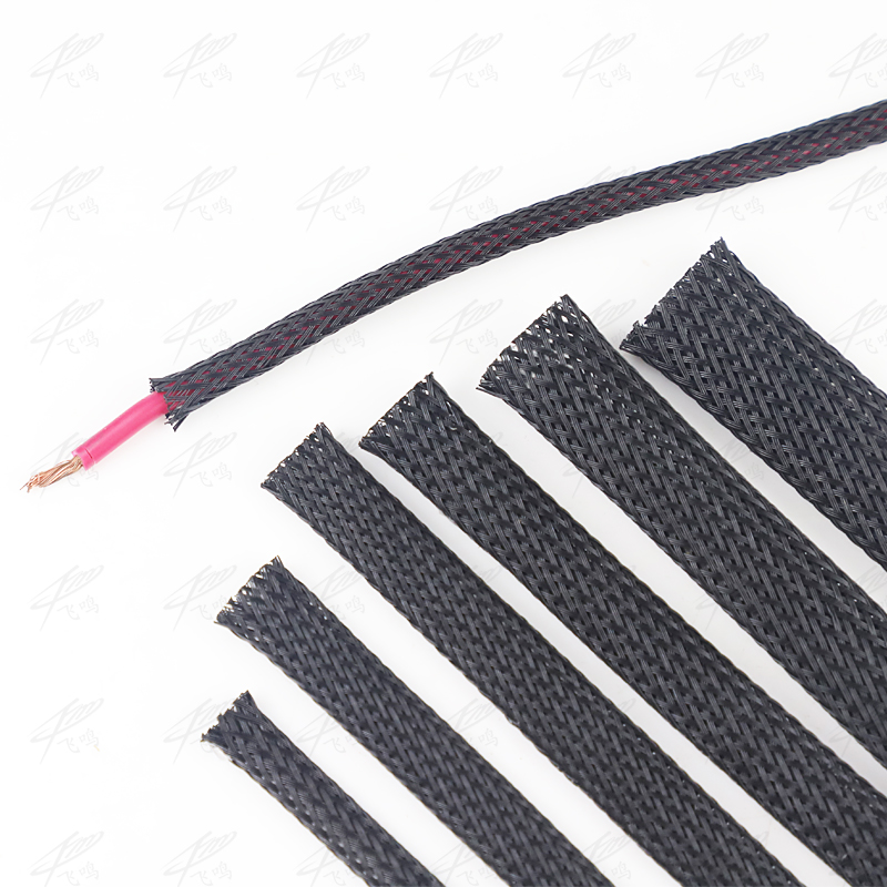 10M Black Braided Cable Sleeving PET Nylon Wrapping Cable Casing Cable Sleeves Wire 8mm/10mm/12mm/15mm/20mm/25mm