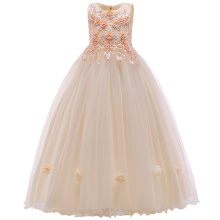 Girls' princess dress gauze wedding ceremony bridal Party dress performance piano performance embroidery Party dresses