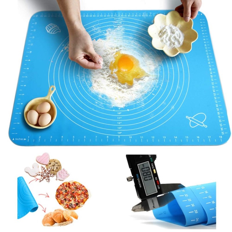70x50mm Silicone Baking Mat Cake Pans for Oven Scale Rolling Dough Mat Rolling Fondant Pastry Mat Non-stick Bakeware
