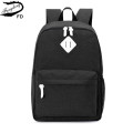 Fengdong school bags for boys minimalist canvas school backpack student book bag lightweight sports backpack for teenagers