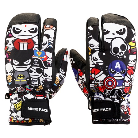 Nice face Winter Outdoor KOBE Skiing Gloves Snow Snowboard Snowmobile Motorcycle Riding